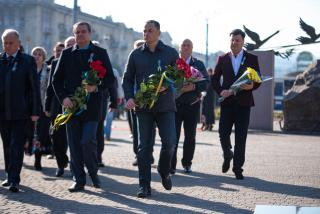 У Кам`янському пройшов мітинг до Дня захисника України